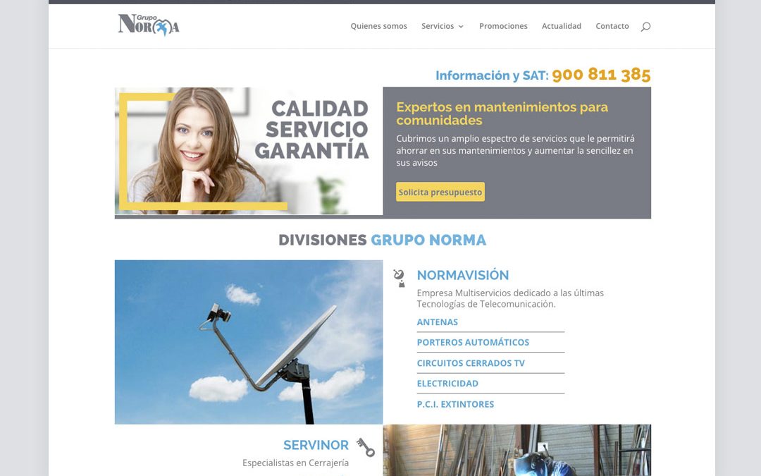 Diseño Web: Grupo Norma