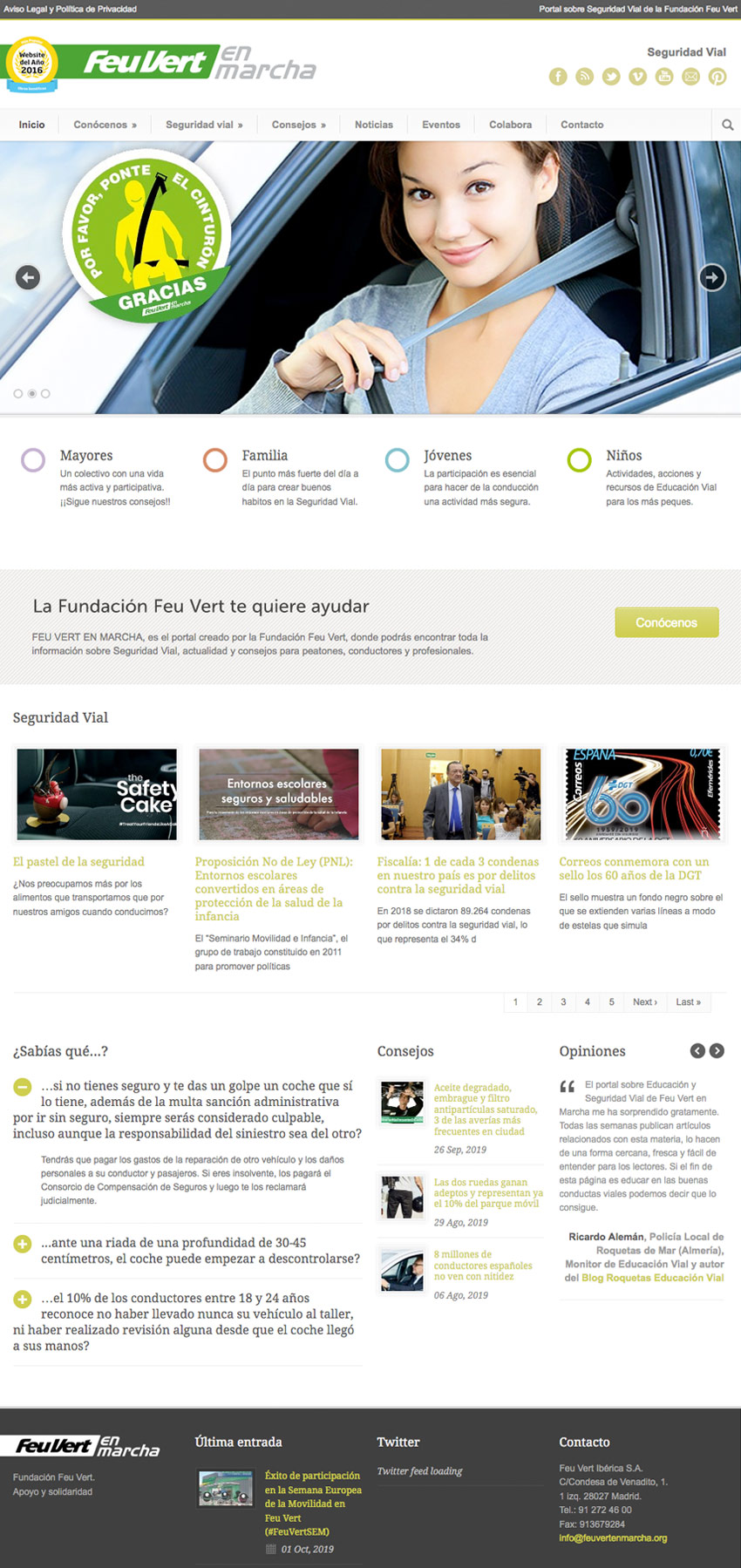 Diseño web feu vert en marcha