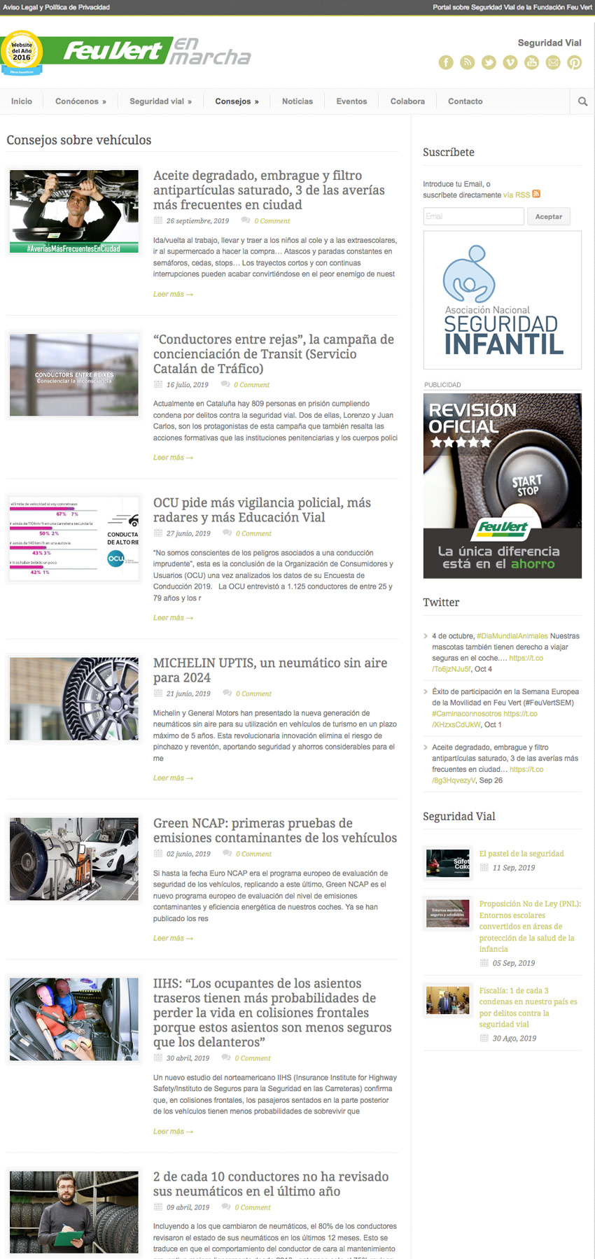 Diseño web feu vert en marcha