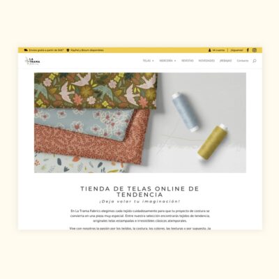 Diseño web: La Trama Fabrics