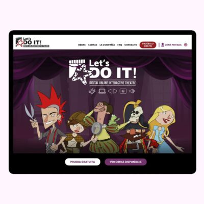 Diseño web: Online Theatre Experience