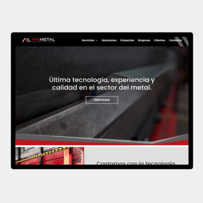 Diseño web: AirMetal