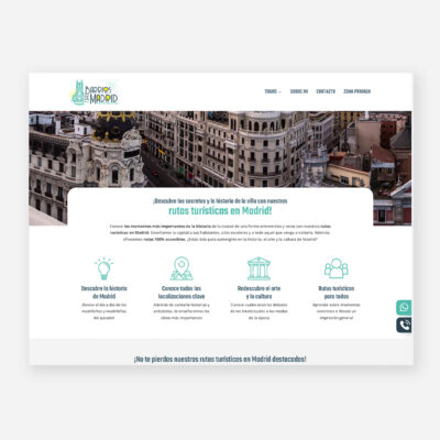 Diseño web: Barrios de Madrid